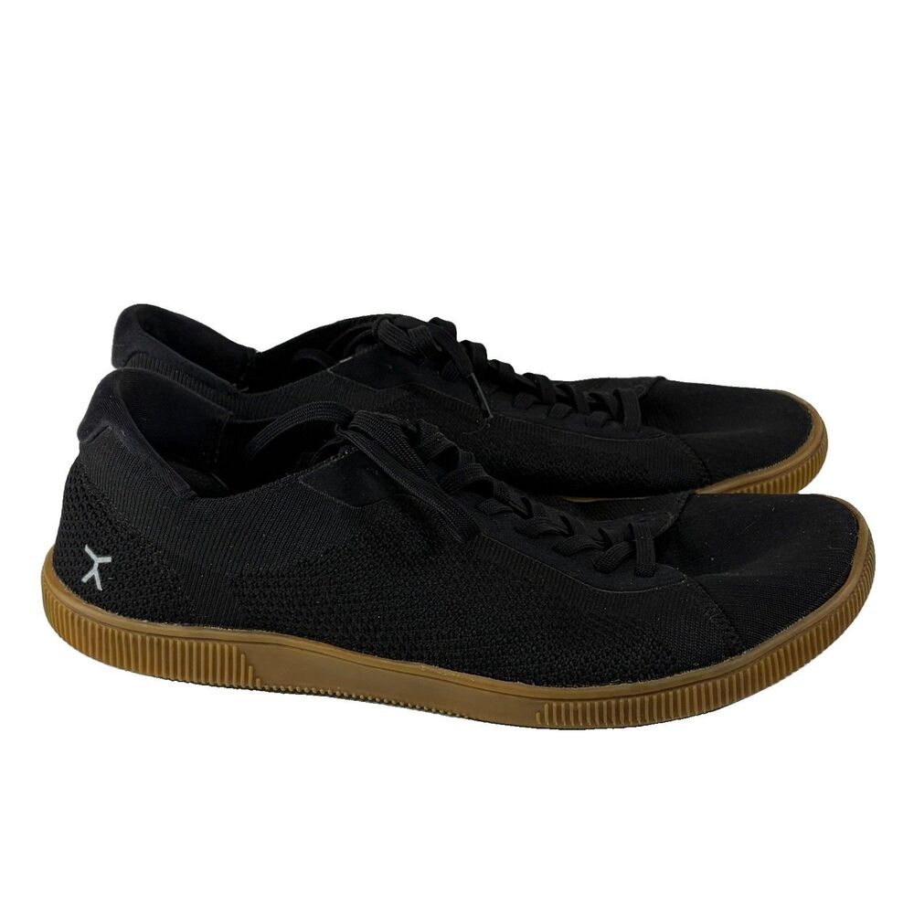 Flux Adapt Trainer Black Gum Sole Mens Size 9 Women 10 Knit Sneakers Barefoot